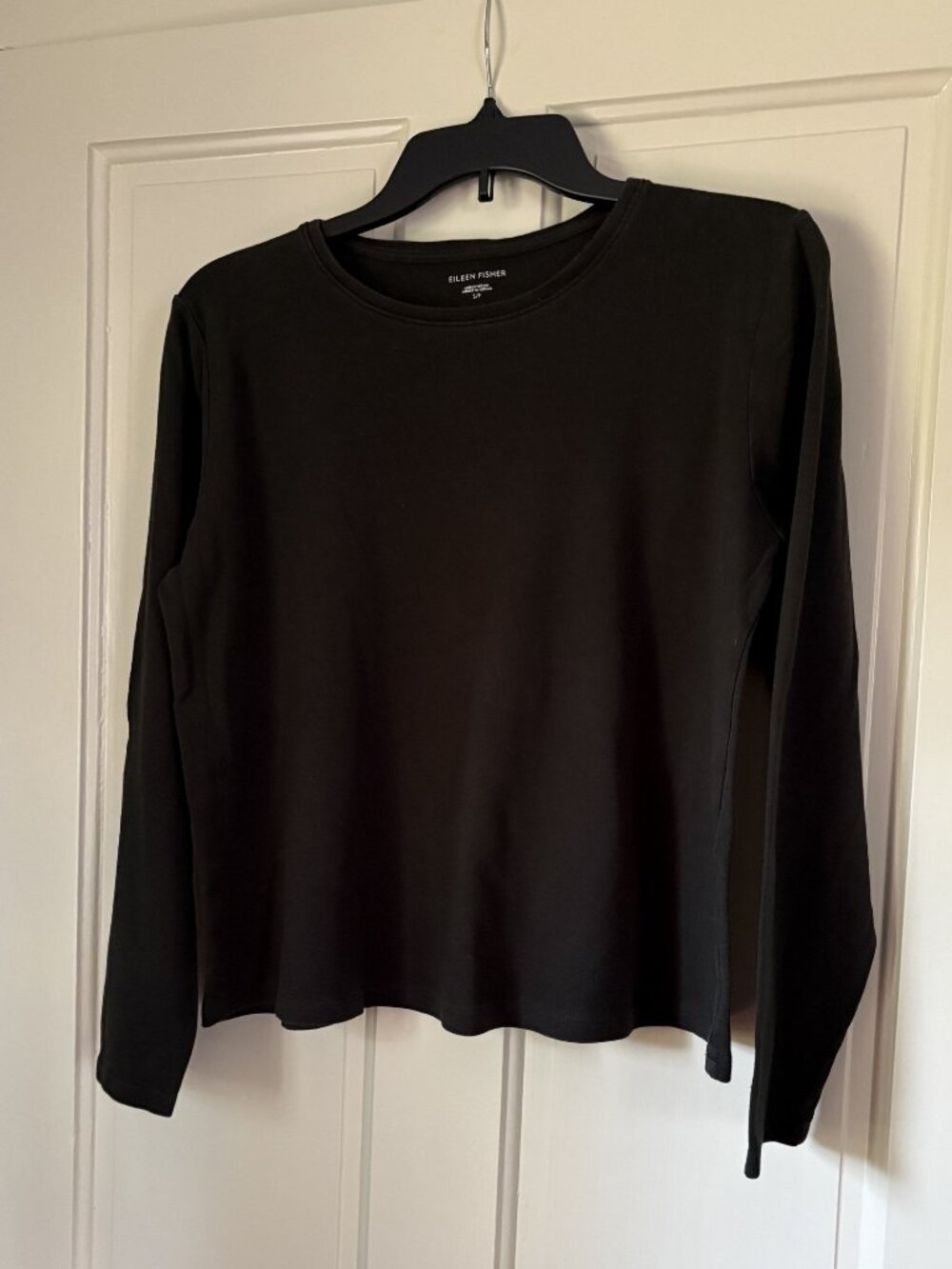 Eileen Fisher Organic Cotton Deep Forest Green Tee